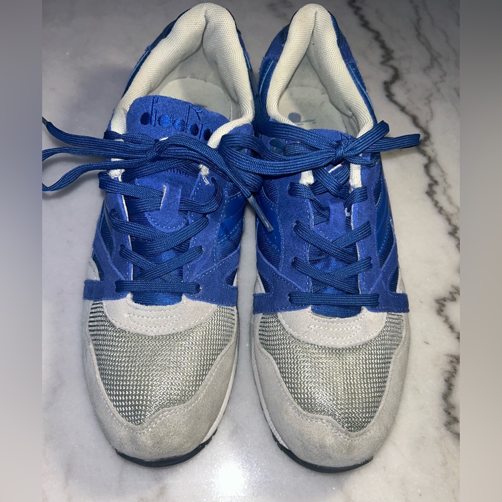 Diadora Kids Sneakers in Blue and Gray